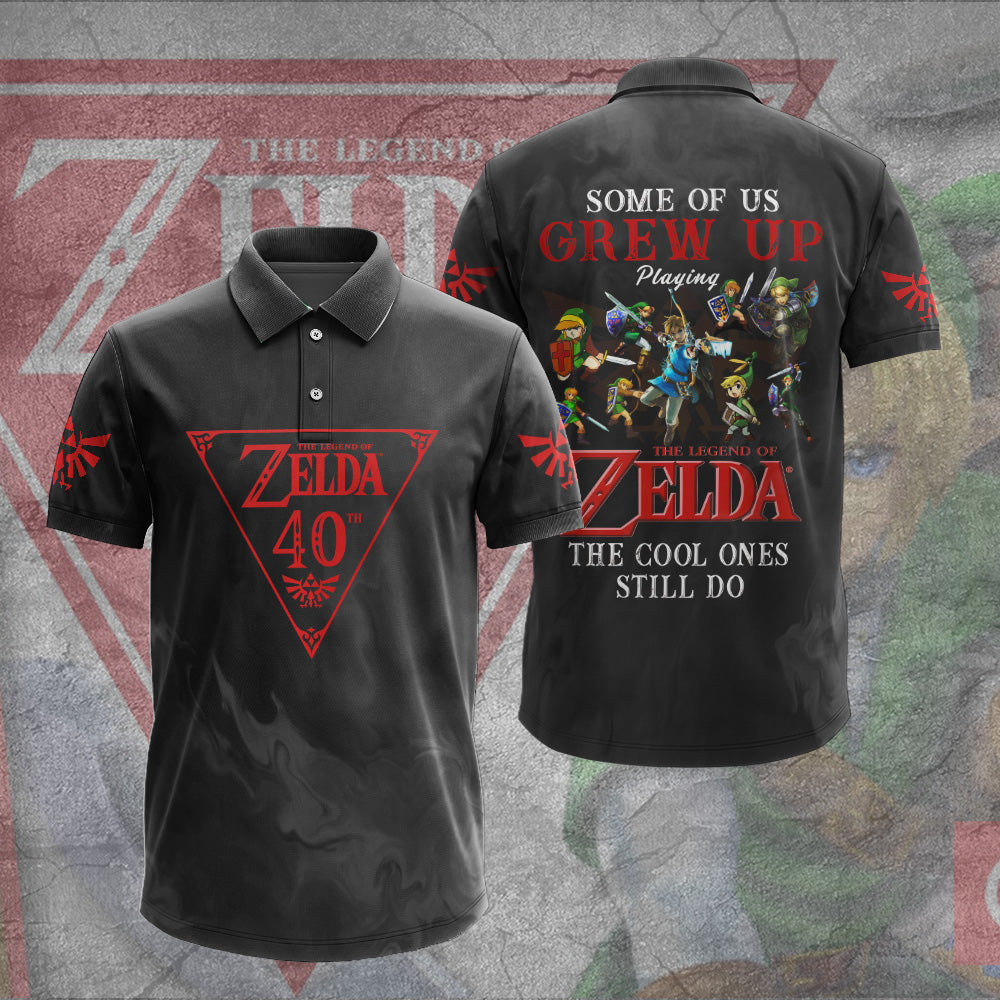 The Legend of Zelda 40th Anniversary Polo Red