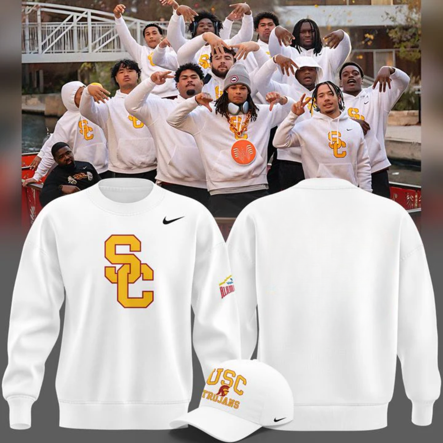 2025 Limited edition uniform Sweatshirt USC Trojans football for fans v2