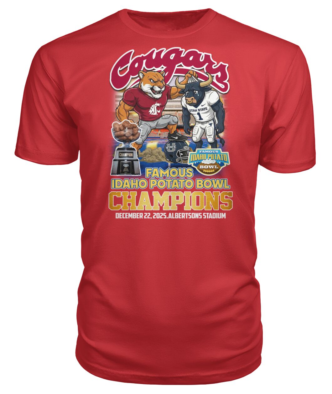 2025 Famous Idaho Potato Bowl Champion T-Shirt