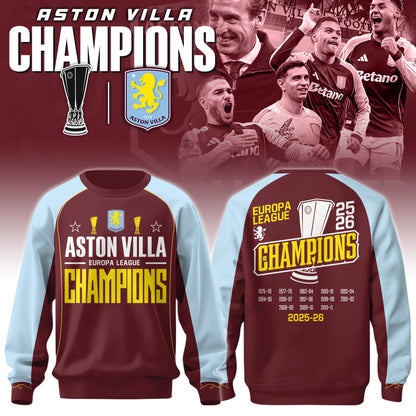 AVFC Champion Europa League 2026 Limited Edition + Selling Out Fast