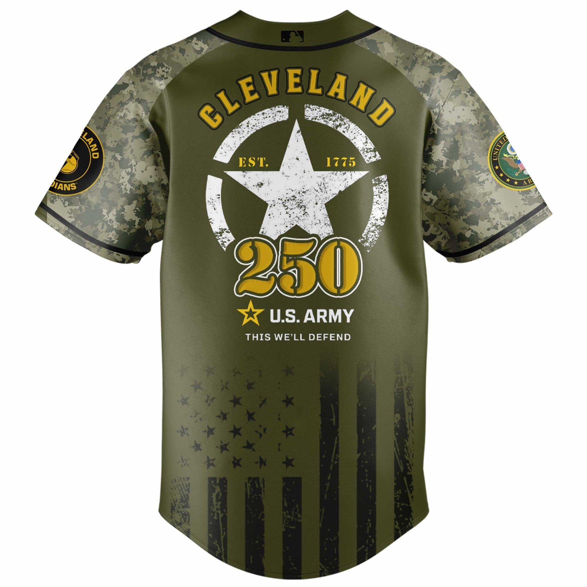 Cleveland Guardians x 250 U.S. ARMY Jersey