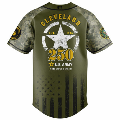 Cleveland Guardians x 250 U.S. ARMY Jersey