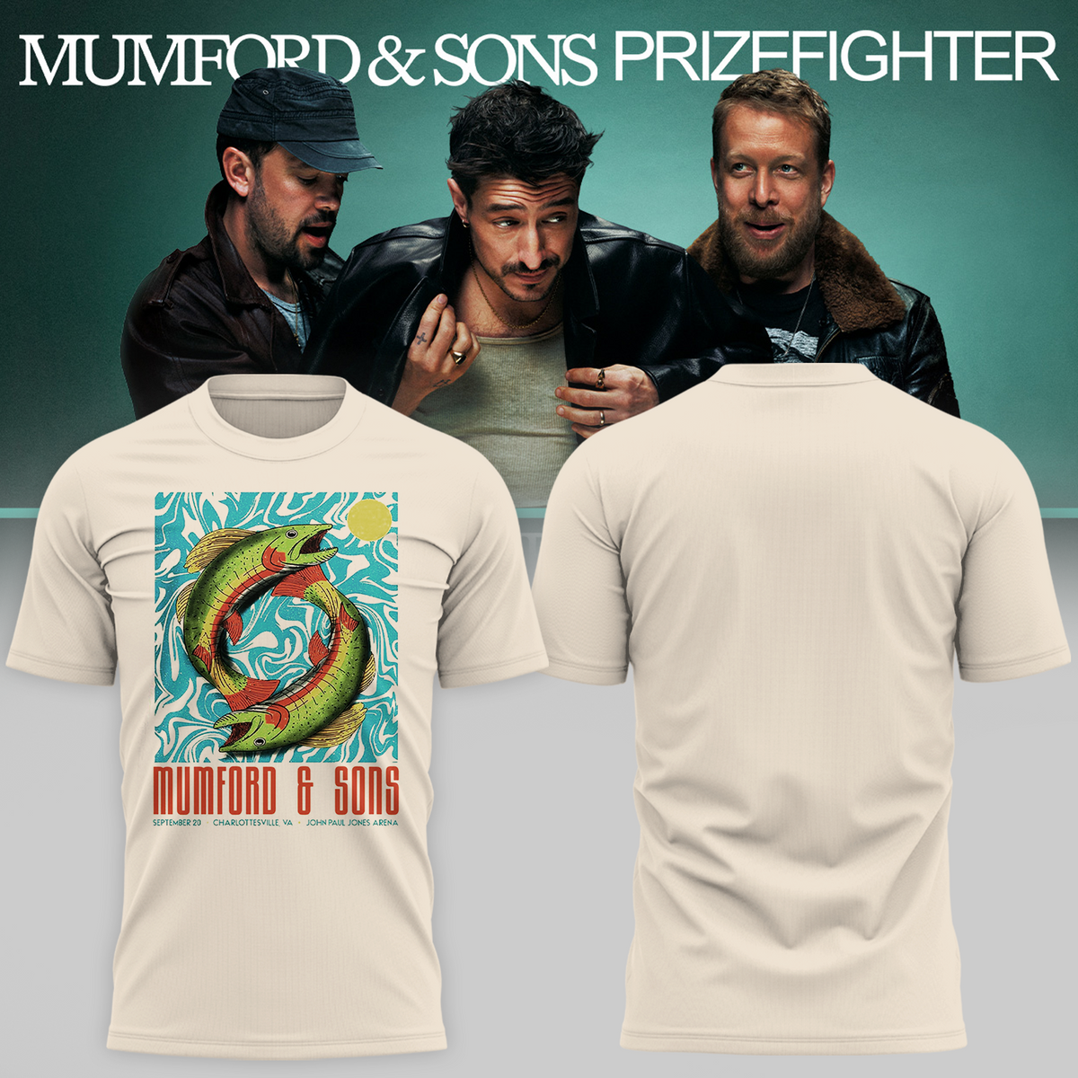Limited Edition Prizefighter Tour 2026 in Charlottesville VA Tshirt