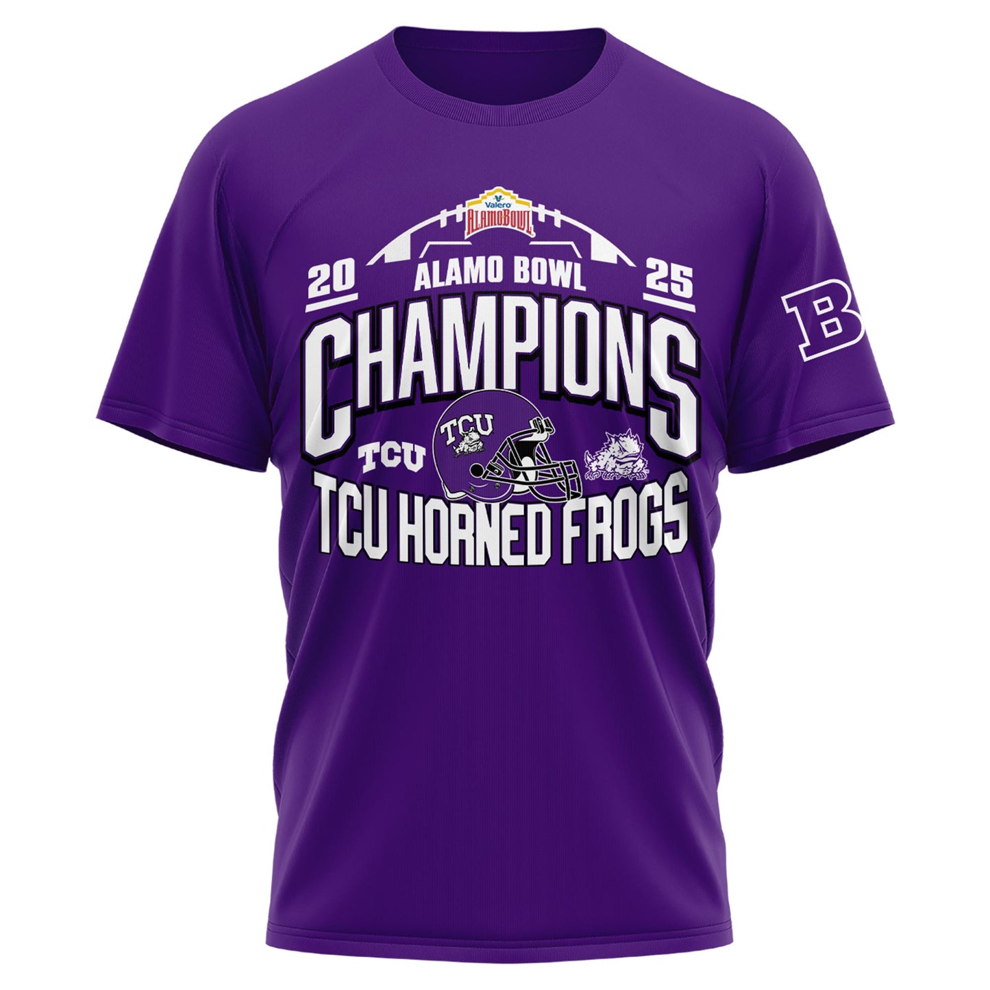 TCU 2025 Alamo Bowl Champions T-Shirt Limited Edition