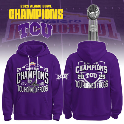 TCU 2025 Alamo Bowl Champions Hoodie Limited Edition