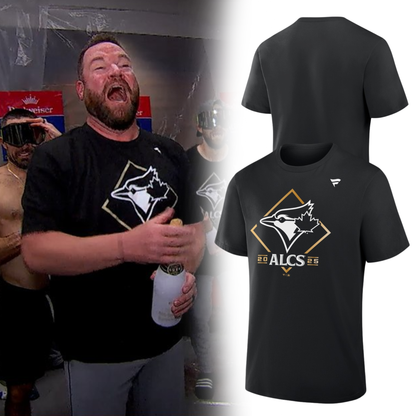 Toronto Blue Jays Black 2025 ALCS Bound Locker Room T-Shirt