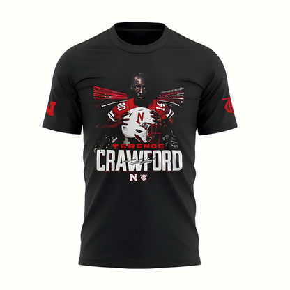 Exclusive Version Nebraska Football x Crawford Tshirt 2025