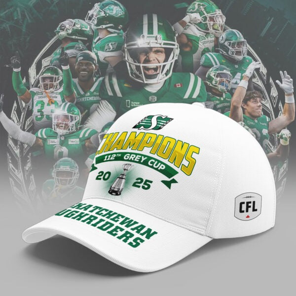 Saskatchewan Roughriders 112th Grey Cup champion White Hoodie Version 2