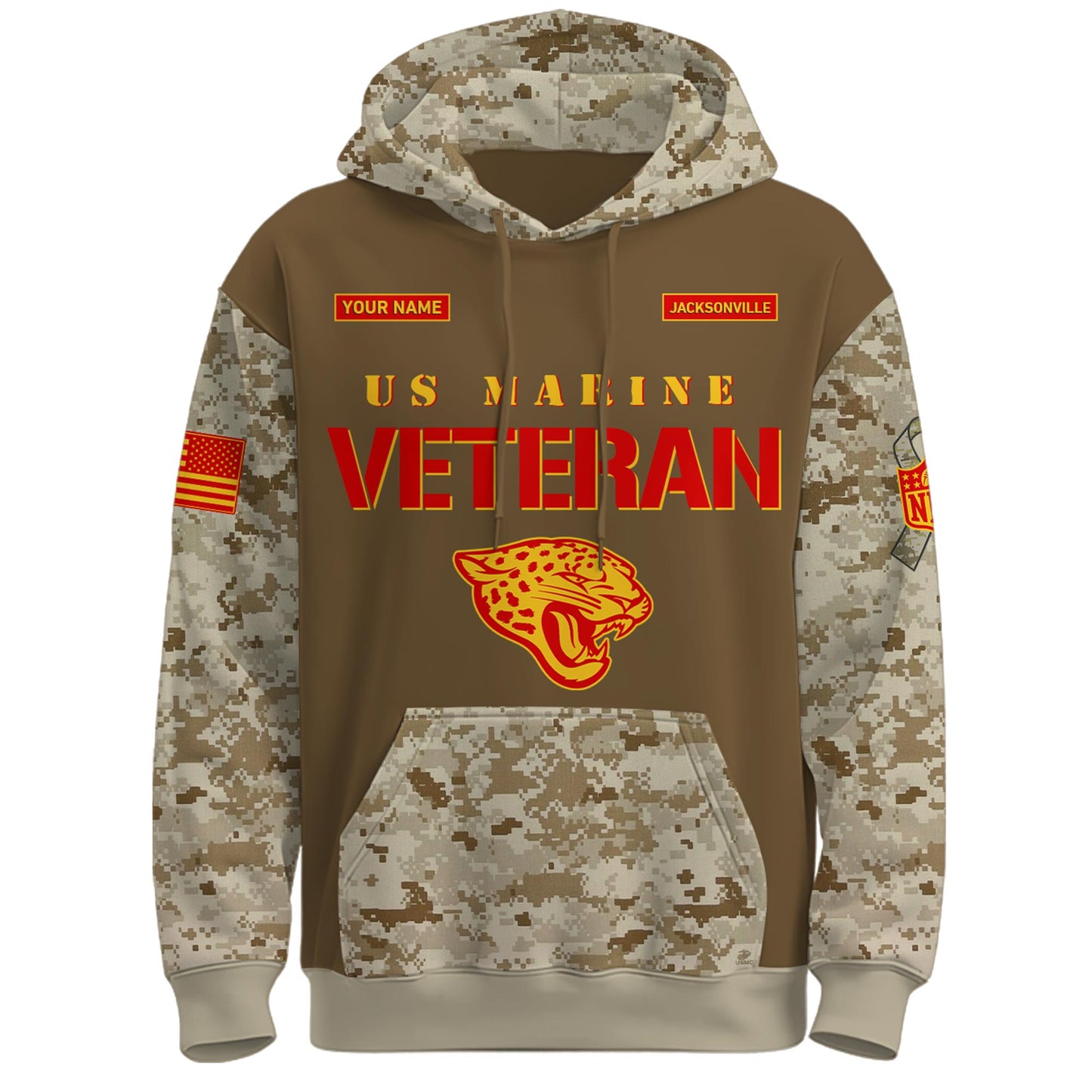. JAX-U.S.M.C Veteran 250th Birthday Limited Editions Hoodie