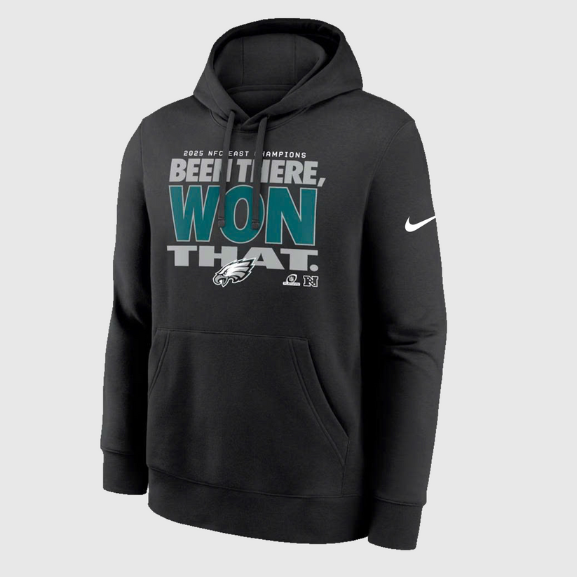 Philadelphia Eagles 2025 NFC East Division Champions Hoodie