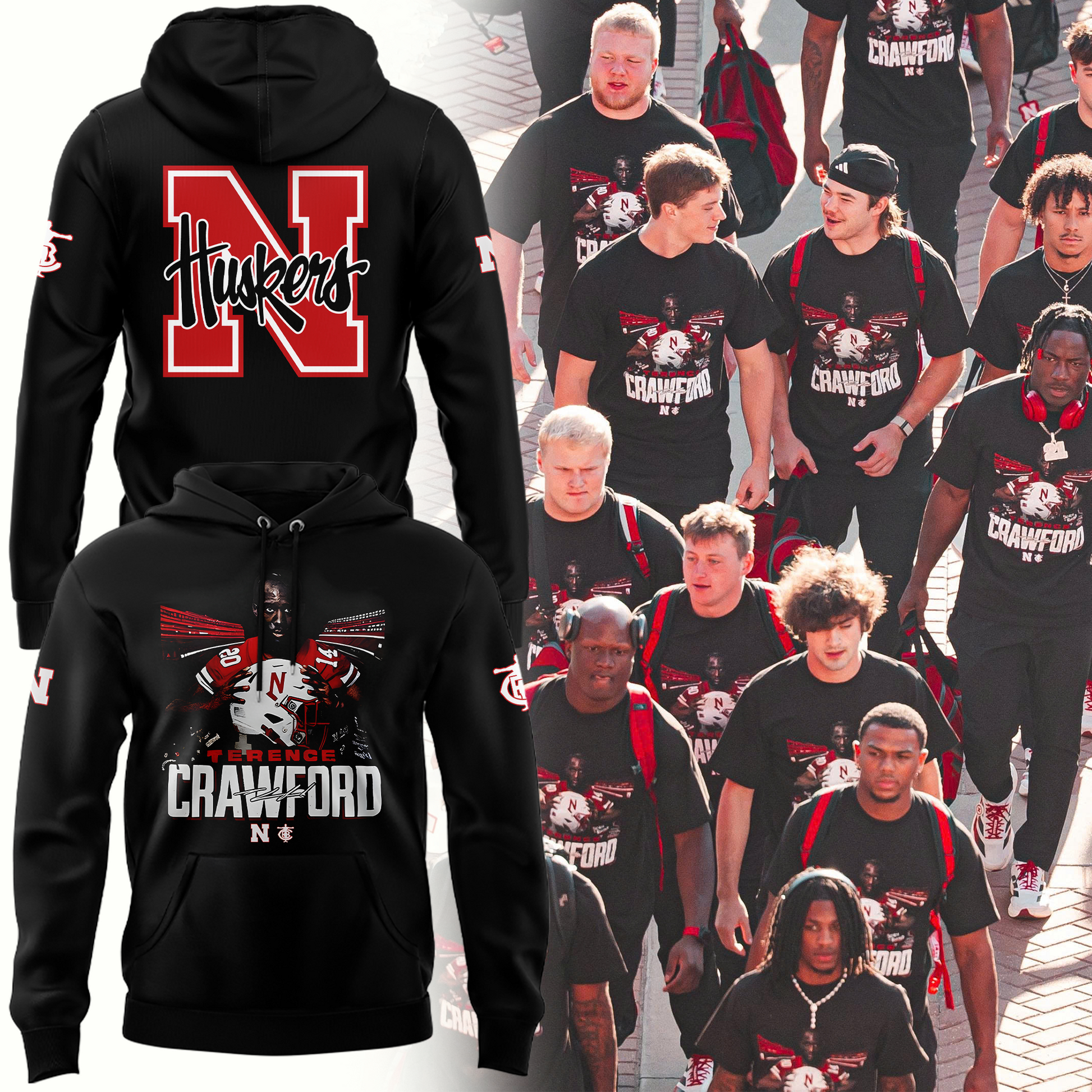 Exclusive Version Nebraska Football x Crawford Hoodie 2025