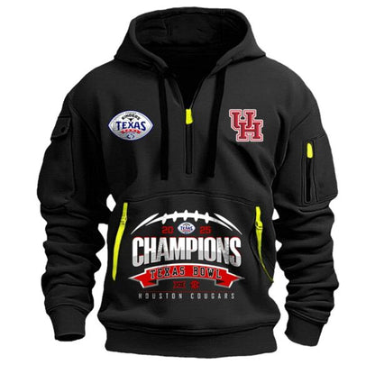 Houston Cougars – Texas Bowl Champions Champions 1/4 zip Hoodie