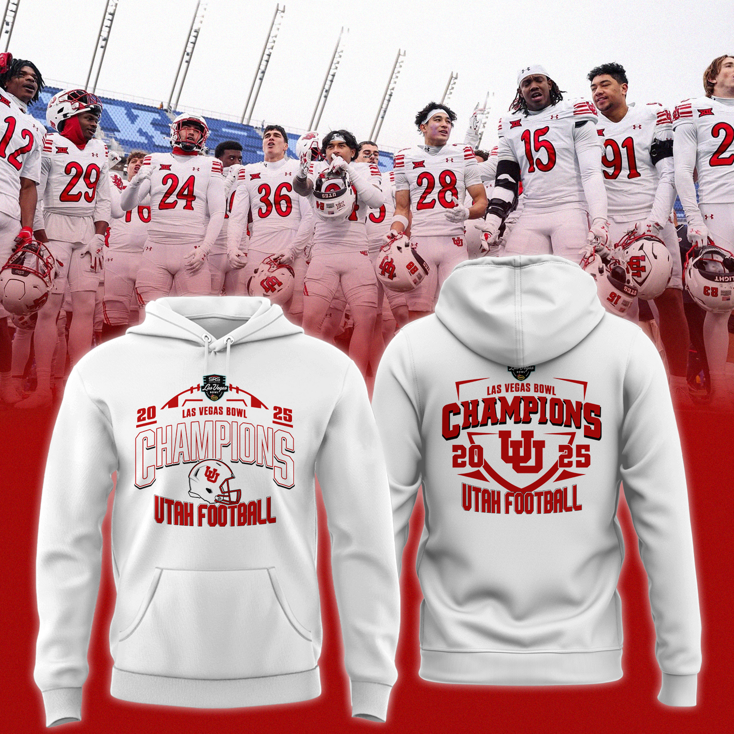 Utah Utes - LAS VEGAS BOWL Champion Hoodie