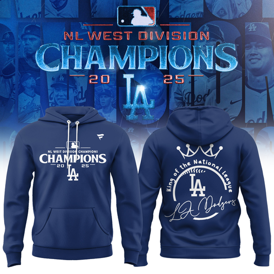 Los Angeles Dodgers 2025 NL West Division Champions Hoodie