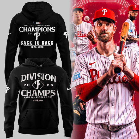 Philadelphia Phillies BACK-TO-BACK NL EAST CHAMPIONS Hoodie