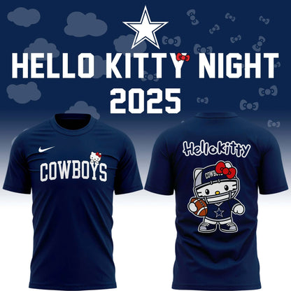 Special New Dallas Cowboys x Hello Kitty Tshirt 2025
