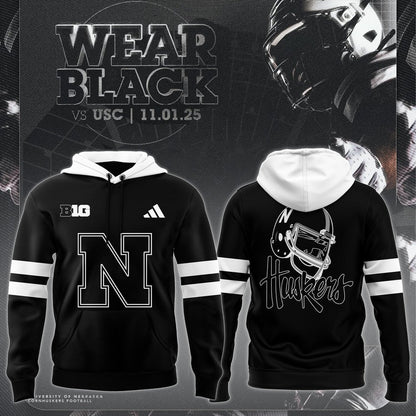 Nebraska Football Black Mode Limited Hoodie 2025