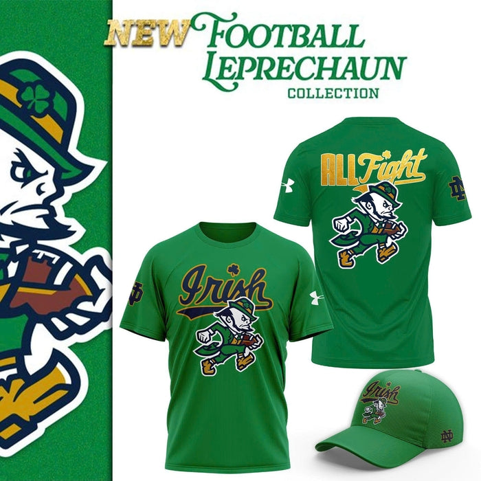 Notre Dame Football "The Fighting Irish" 2025 Green T-Shirt v3