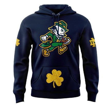 Notre Dame Football "The Fighting Irish" 2025 Navy Hoodie v4