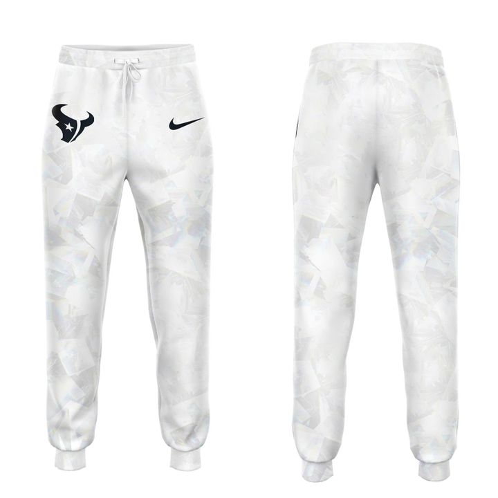 Houston Texans 2025-2026 Icy white Hoodie V3 (Pattern)