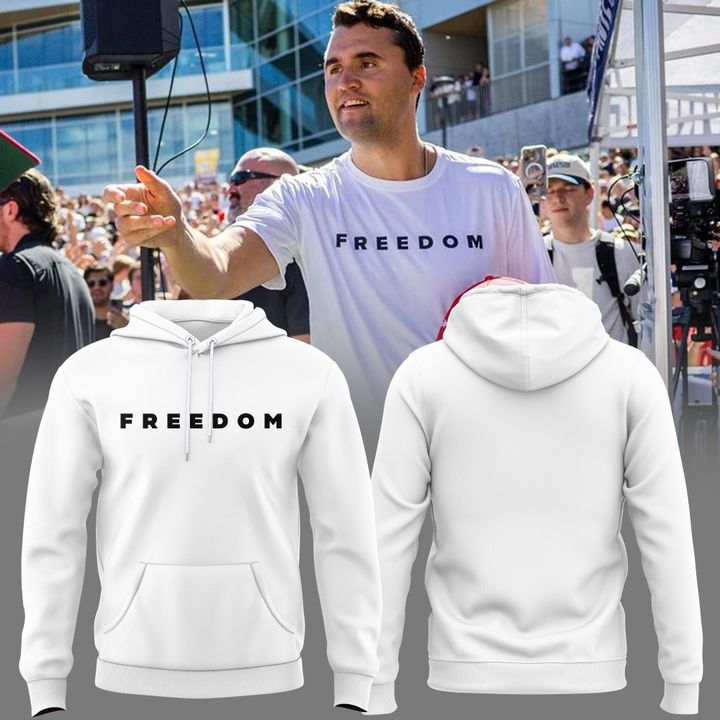 Pray For Charlie Kirk Freedom Hoodie