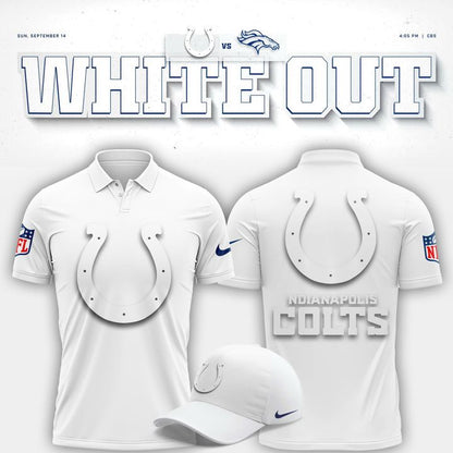 Indianapolis Colts "White Out" Polo V2