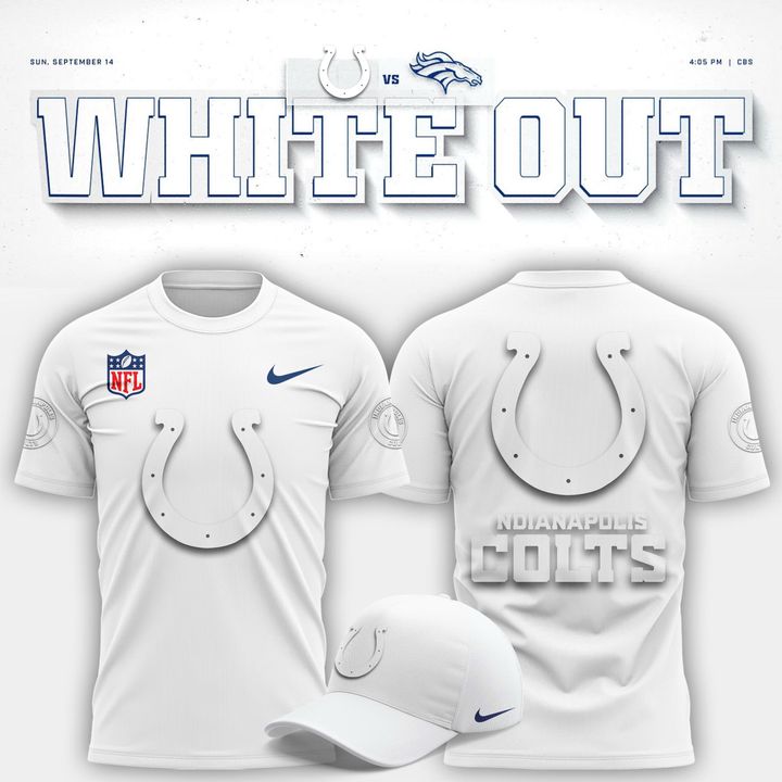 Indianapolis Colts "White Out" T-Shirt V2