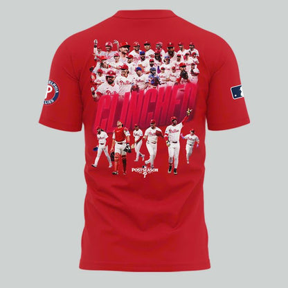 Special New "Built For Fall" 2025 MLB Postseason Clinched Uniform Red T-Shirt