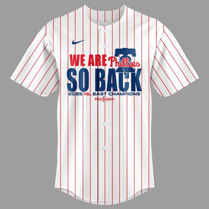 Limited Edition Philadelphia Phillies 2025 NL East Division Champions jersey