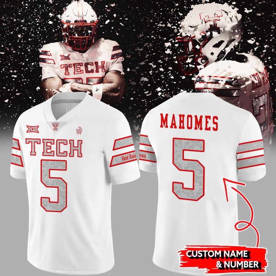 Special New "Cold Front" Patrick Mahomes Uniform Football Jersey Custom Name Numbers