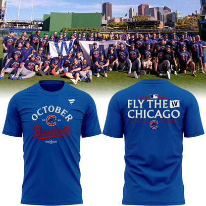 Special October Baseball Post Season 2025 Chicago Cubs Tshirt