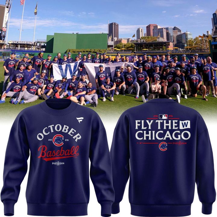 Special Edition October Baseball Post Season 2025 Chicago Cubs Sweatshirt