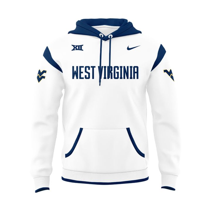 2025 West Virginia Mountaineers White Uniform Hoodie