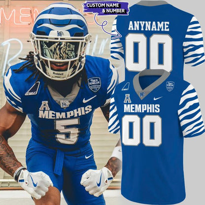 Royal Memphis Tigers Football Gameday Custom T-Shirt - Special Edition