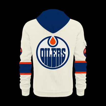 Fantatics Cream Edmonton Oilers Premium Hoodie