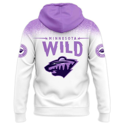 Limited Edition Minnesota Wild Hockey Fights Cancer 2025-26 Hoodie