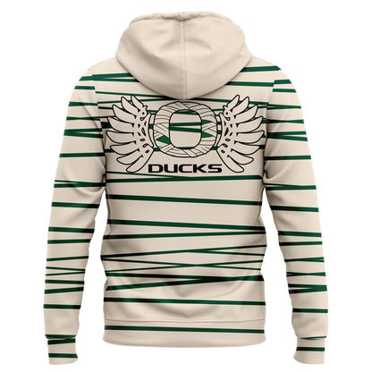 Limited Edition Oregon Football Cream '' Mummy Duck'' Hoodie 2025