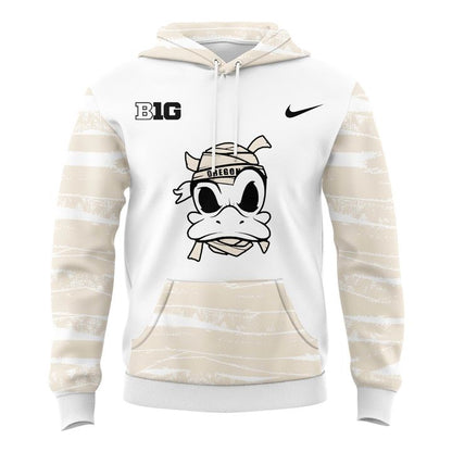 Limited Edition Cream Oregon Football '' Mummy Duck'' Hoodie 2025