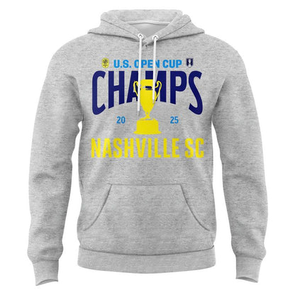 Nashville Soccer Champions Open Cup 2025 Hoodie (Grey)