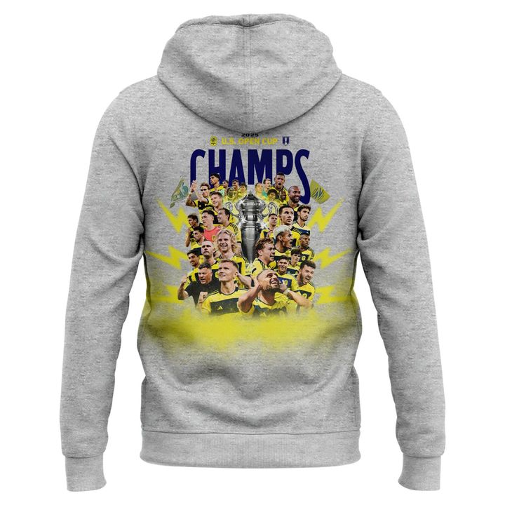 Nashville Soccer Champions Open Cup 2025 Hoodie (Grey)