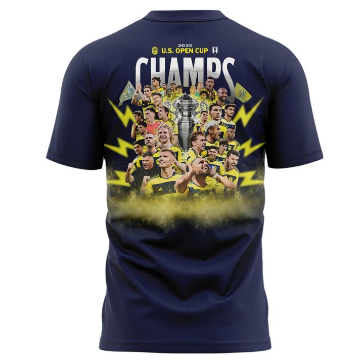 Nashville Soccer Champions Open Cup 2025 T-Shirt (Navy)