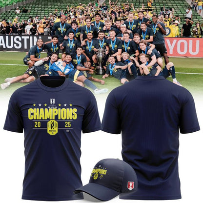 Nashville Soccer Champions Open Cup 2025 T-Shirt Navy (V2)