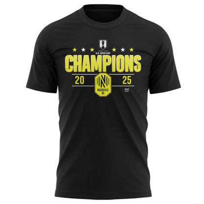 Nashville Soccer Champions Open Cup 2025 T-Shirt Black(V2)