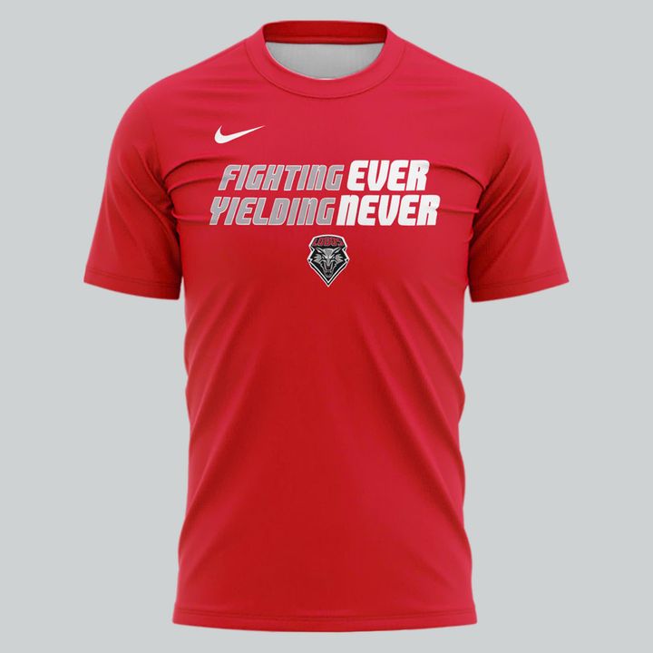 2025 "Fighting Ever Yielding Never" Red T-Shirt