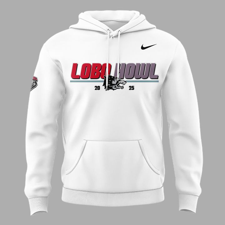 2025 "LOBO HOWL" White Hoodie