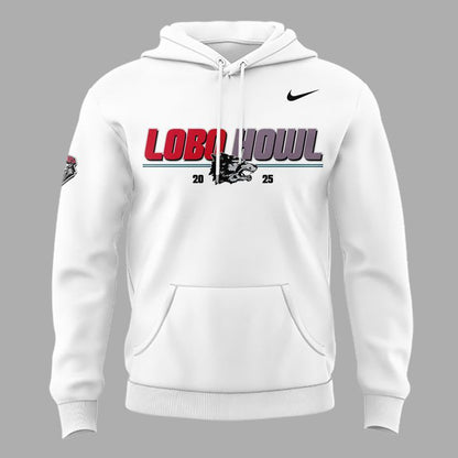 2025 "LOBO HOWL" White Hoodie
