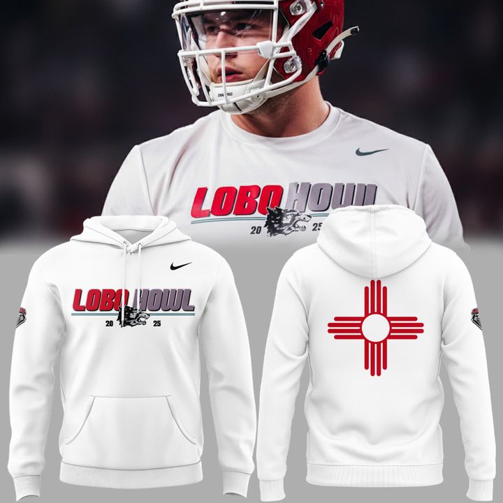2025 "LOBO HOWL" White Hoodie