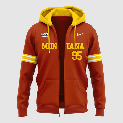 Limited Edition zip hoodie Montana Griz Football for fans!