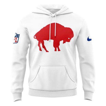Buffalo Bills Nike 2025 Classic Logo Hoodie V2 - White