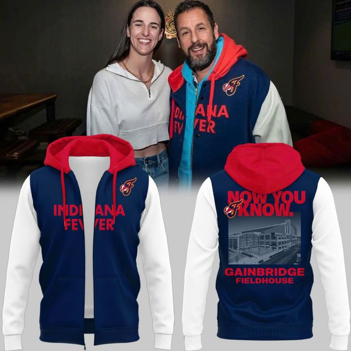 2025 Adam Sandler Gainbridge Fieldhouse Indiana Fever Zip Hoodie